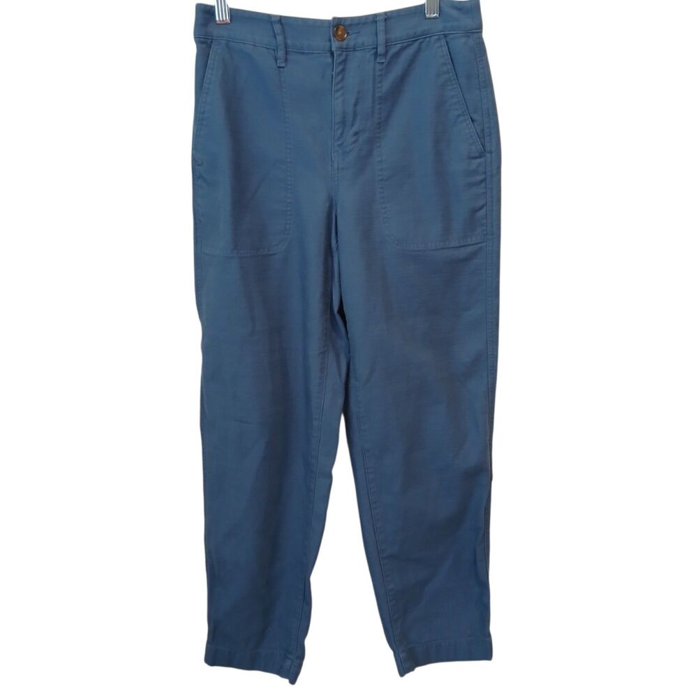 J Crew Size  2  Cargo Pants Blue 100% Cotton Casual Camping Outdoors Cropped